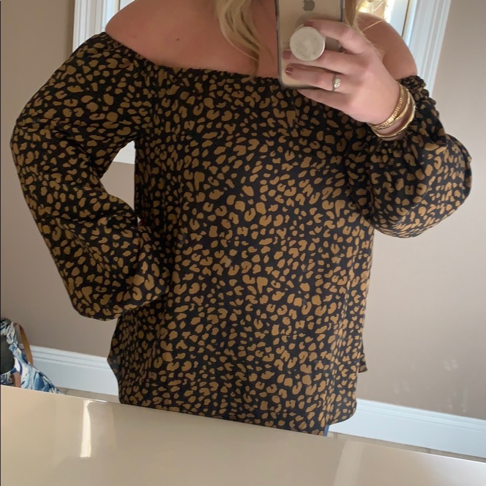 Cheetah Print Off the Shoulder